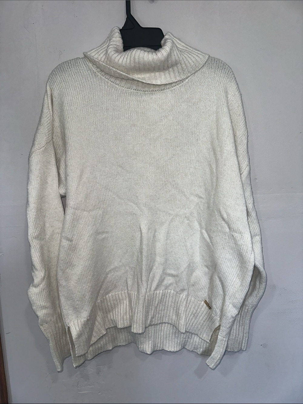 Calvin Klein Cream Turtleneck Pullover Sweater
